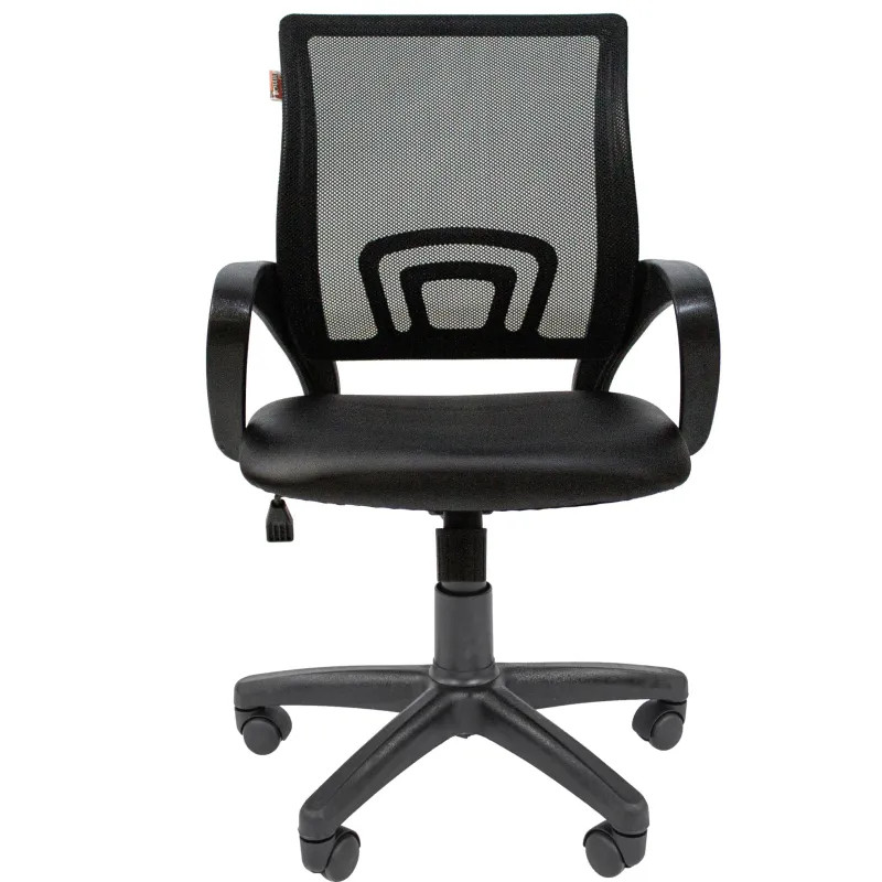 Кресло ТП 304 экокожа/сетка,черный,пластик