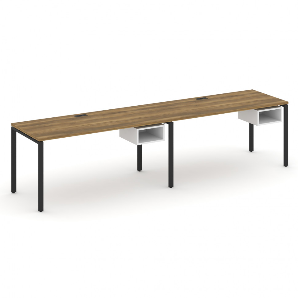 Concept Рабочая станция односторонняя с подвес. тумбами 2 места CN.ORS-104 Сандал Янтарный/Белый Бри