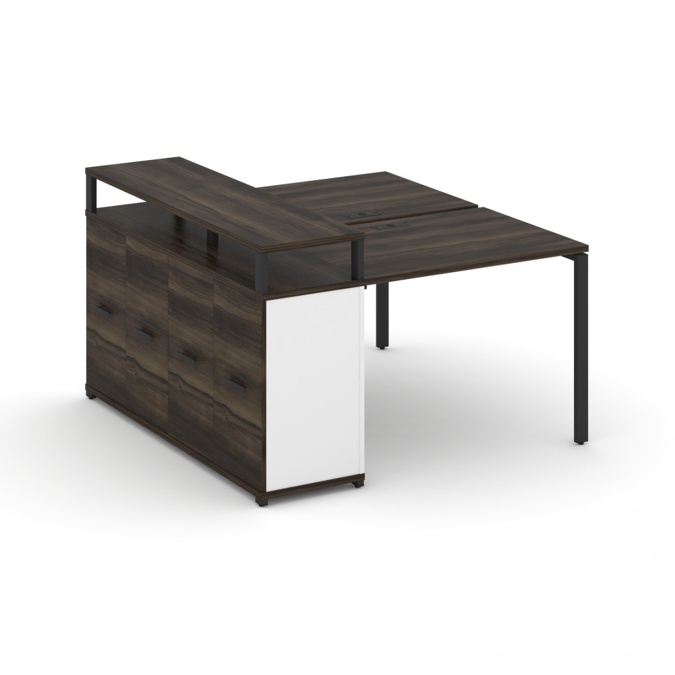 Concept Рабочая станция с опорным распаш. шкафом с верх. горизонтом CN.DRS-221 B Дуб Мали/Белый Бри Concept Рабочая станция с опорным распаш. шкафом с верх. горизонтом CN.DRS-221 B Дуб Мали/Белый Бри