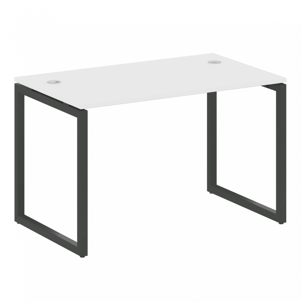 Metal System Quattro Стол письменный на О-образном м/к 40БО.СП-2 Белый/Металл Антрацит 1200*720*750