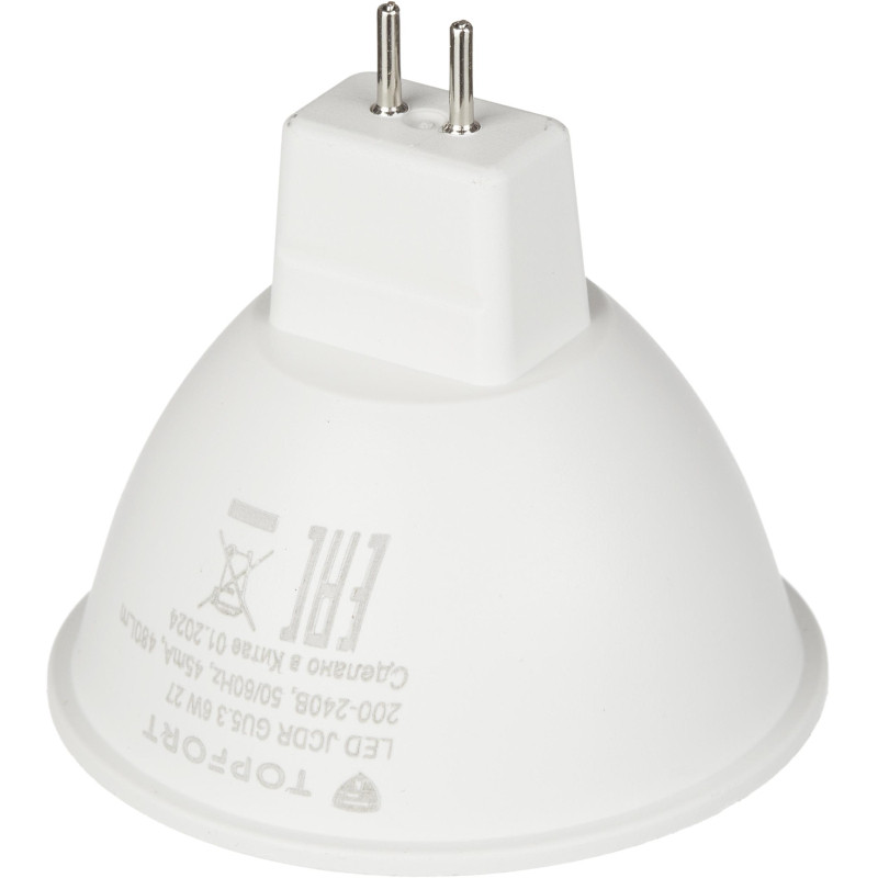 Лампа светодиодная Topfort GU5.3 220V 6W 2700K