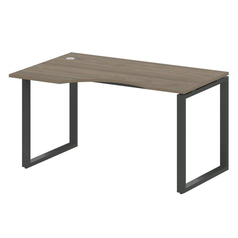 Metal System Стол криволинейный левый на О-образном м/к БО.СА-2 (L) Вяз Благородный/Металл Антрацит Metal System Стол криволинейный левый на О-образном м/к БО.СА-2 (L) Вяз Благородный/Металл Антрацит