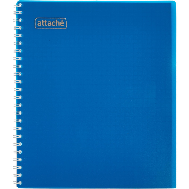 Тетрадь общая Attache 48л клетка А5, спираль, обложка Plastic
