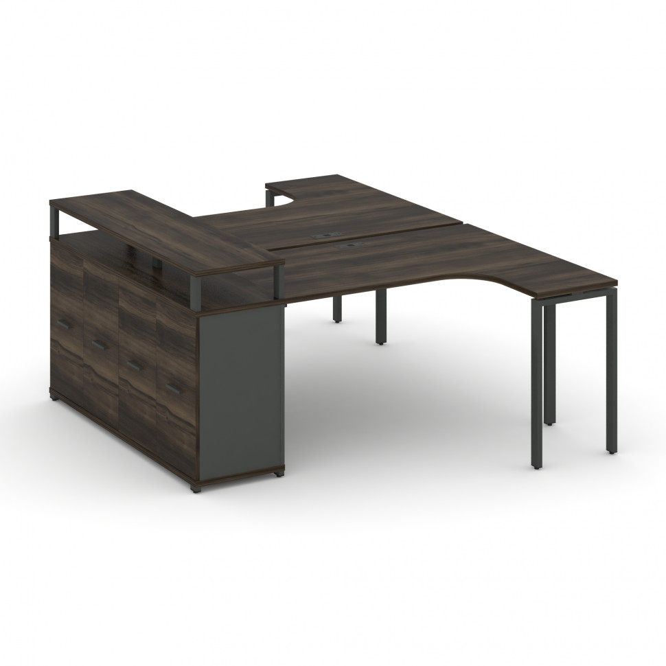 Concept Рабочая станция с опорным распаш. шкафом с верх. горизонтом CN.DSA-212 A Дуб Мали/Антрацит/М Concept Рабочая станция с опорным распаш. шкафом с верх. горизонтом CN.DSA-212 A Дуб Мали/Антрацит/М