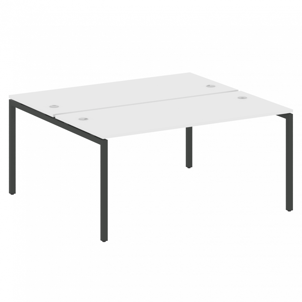 Metal System Quattro Рабочая станция на П-образном м/к 40БП.РАС-СП-2.4 Белый/Металл Антрацит 1600*14 Metal System Quattro Рабочая станция на П-образном м/к 40БП.РАС-СП-2.4 Белый/Металл Антрацит 1600*14