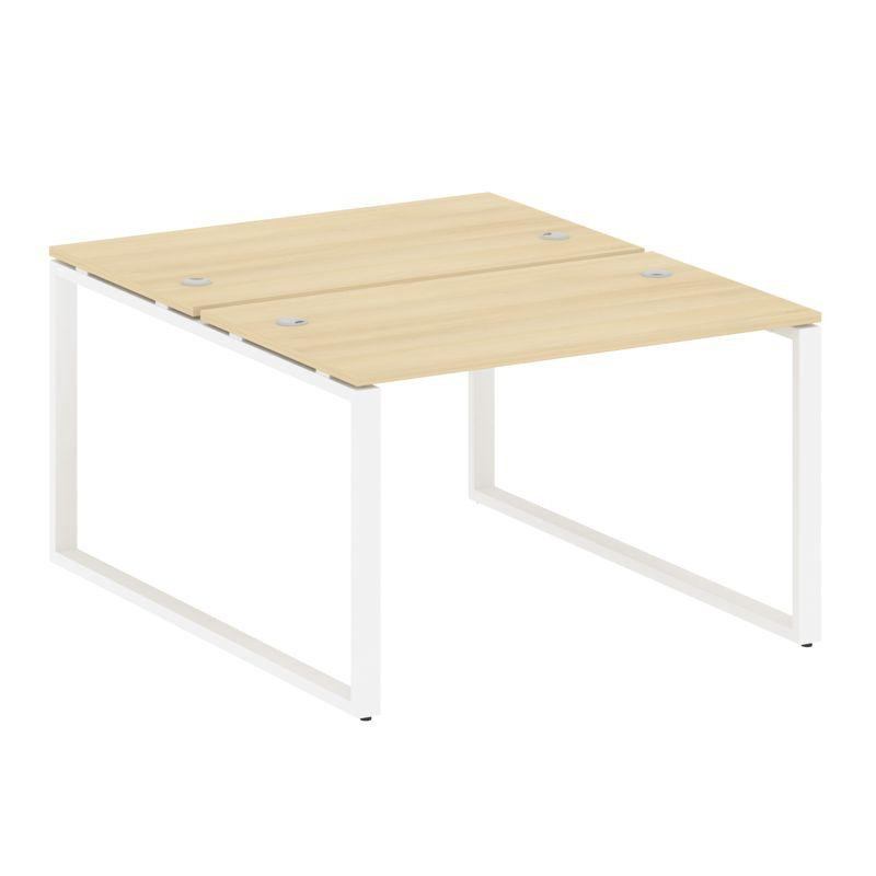 Metal System Рабочая станция на О-образном м/к БО.РАС-СП-2.2 Акация Лорка/Металл Белый 1200*1475*750