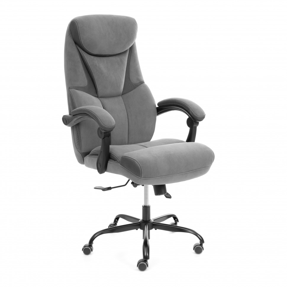 Кресло Cambridge Metalbl/Кэмбридж Металбл велюр/ткань, серый, 29/12