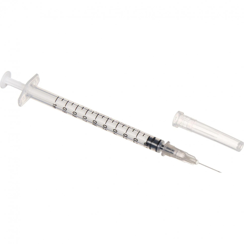 Шприц туберкулиновый 1мл LS 27G(0,4x12) над. 150шт/уп Джинлонг