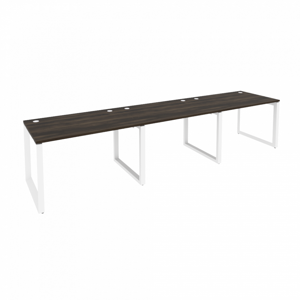 Onix Рабочая станция на О-образном м/к O.MO-RS-3.2.8 Дуб Мали/Металл Белый 3540*800*750