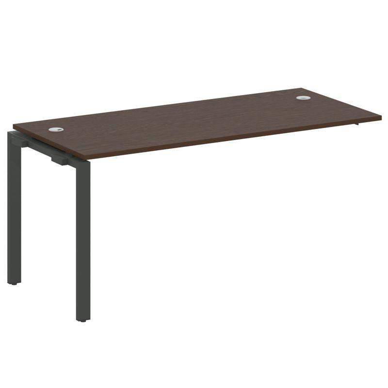 Metal System Проходной элемент рабочей станции на П-образном м/к БП.ПРС-СП-1.4 Венге Цаво/Металл Ант