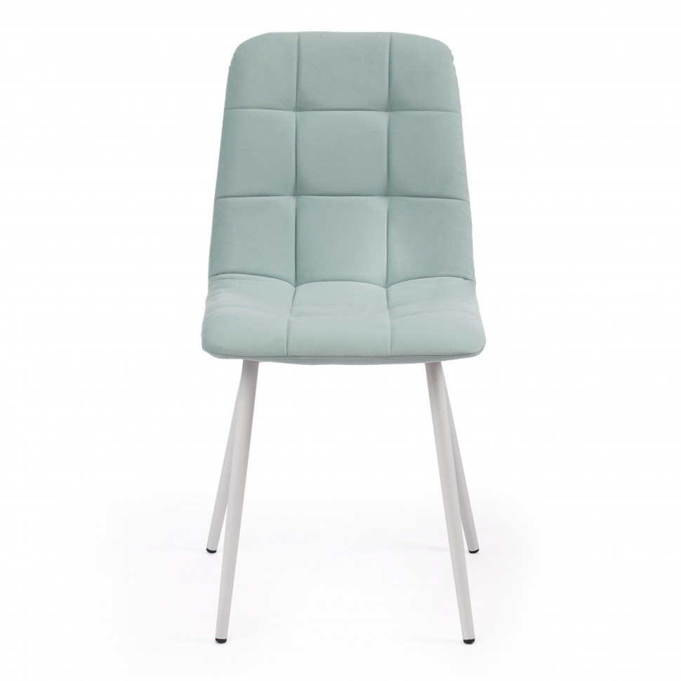 Стул CHILLY MAX / 1 шт. в упаковке Велюр/металл , 45 х 54 х 90 см , бирюзовый 20/белый