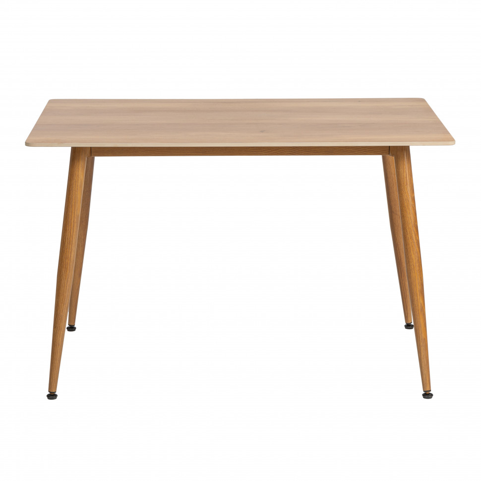 Стол обеденный Austen/Остин столешница керамика (матовая) /опоры металл, цвет натуральное дерево, 120x80x75(+1) см