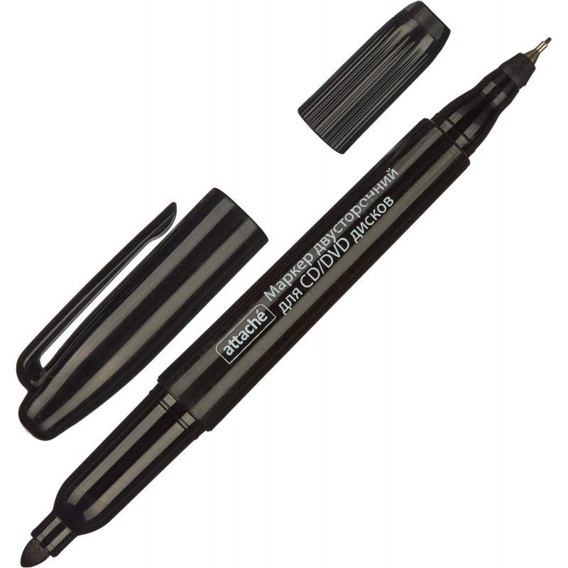 Маркер для CD черный двусторонний 0,7-1,0 мм Маркер для CD черный двусторонний 0,7-1,0 мм