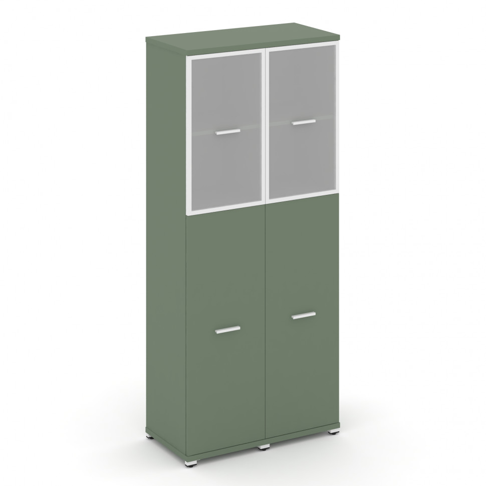 Concept Шкаф 2 узкие секции, 5 ниш CN.STU-525 RMW W Кобо/Металл Белый/Сатин 836*420*1922