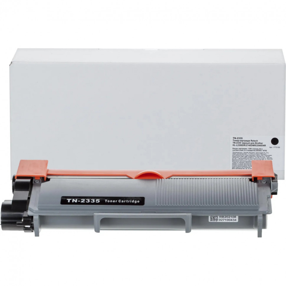 Тонер-картридж Retech TN-2335 чер. для Brother HL-L2300DR/2740DWR/2540DNR