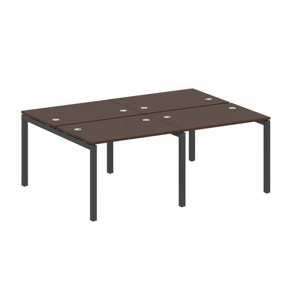 Metal System Quattro Рабочая станция на 4 места на П-образном м/к 50БП.СМ-4.1 Венге Цаво/Металл Антр Metal System Quattro Рабочая станция на 4 места на П-образном м/к 50БП.СМ-4.1 Венге Цаво/Металл Антр