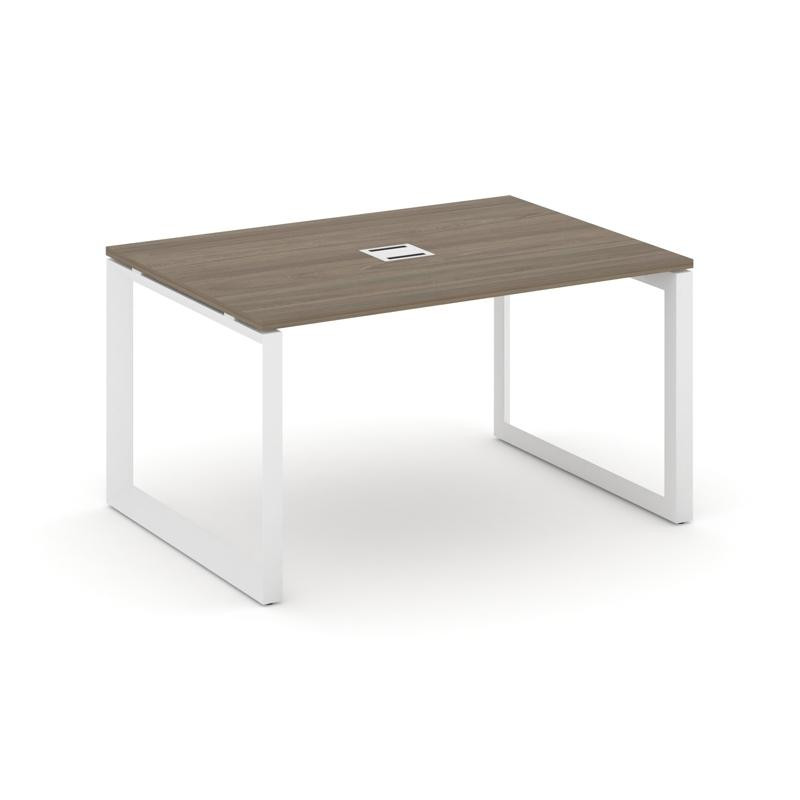 Style Project Стол переговорный SN-59O.SPRG-002 Вяз Благородный/Металл Белый 1180*980*750