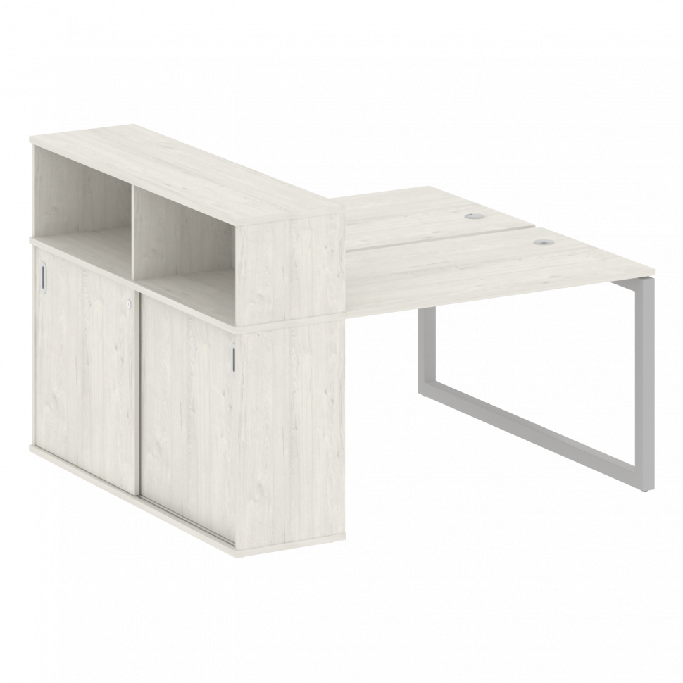 Metal System Quattro Рабочая станция с шкафом-купе на О-образном м/к 50БО.РС-СШК-2.2 Т Дуб Наварра/М Metal System Quattro Рабочая станция с шкафом-купе на О-образном м/к 50БО.РС-СШК-2.2 Т Дуб Наварра/М