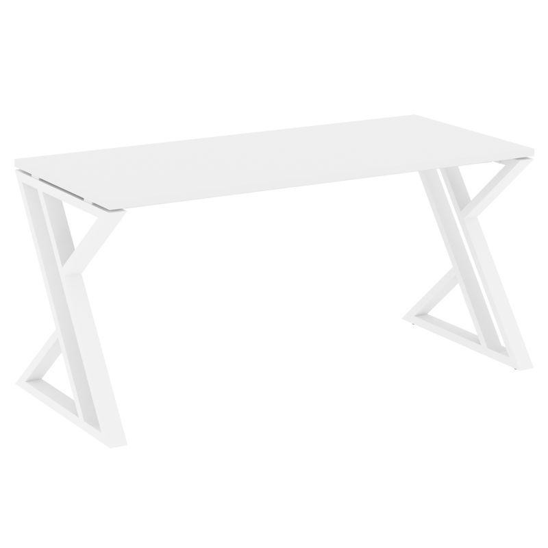 Loft Стол рабочий VR.L-SRZ-4.7 Белый Бриллиант/Металл Белый 1580*720*750 Loft Стол рабочий VR.L-SRZ-4.7 Белый Бриллиант/Металл Белый 1580*720*750