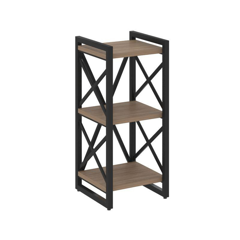 Loft Стеллаж на рег. опорах-3 полки VR.L-MST.O-3.4 Дуб Аризона/Металл Черный 400*400*910