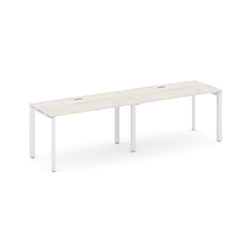 Style Project Рабочая станция односторонняя SN-59P.ORS-012 Дуб Наварра/Металл Белый/Белый Заглушка 2