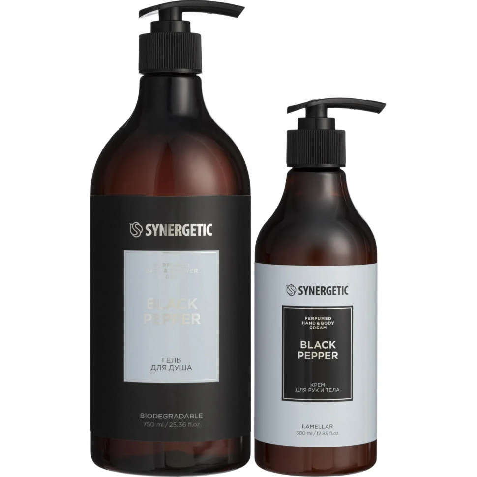Подарочный набор парфюм гель д/душа+крем д/рук,тела с ароматом Чёрный перец