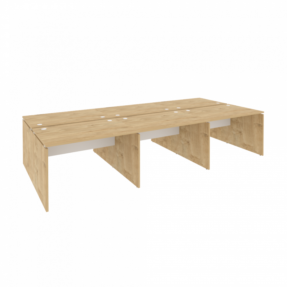 Onix Рабочая станция O.D.RS-6.2.8 Тиквуд Светлый/Белый Бриллиант 3540*1635*750 Onix Рабочая станция O.D.RS-6.2.8 Тиквуд Светлый/Белый Бриллиант 3540*1635*750