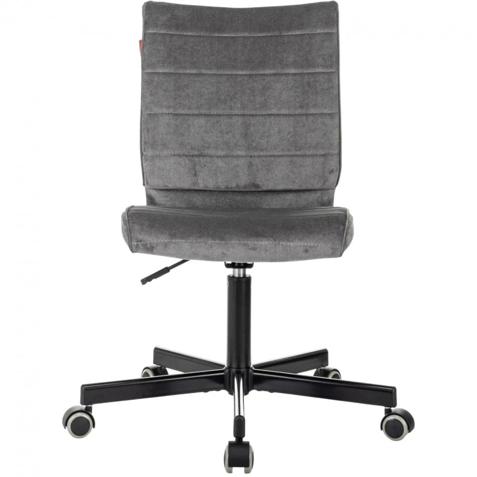 Кресло VB_EChair 303 серый Light-19 крестов. металл черный