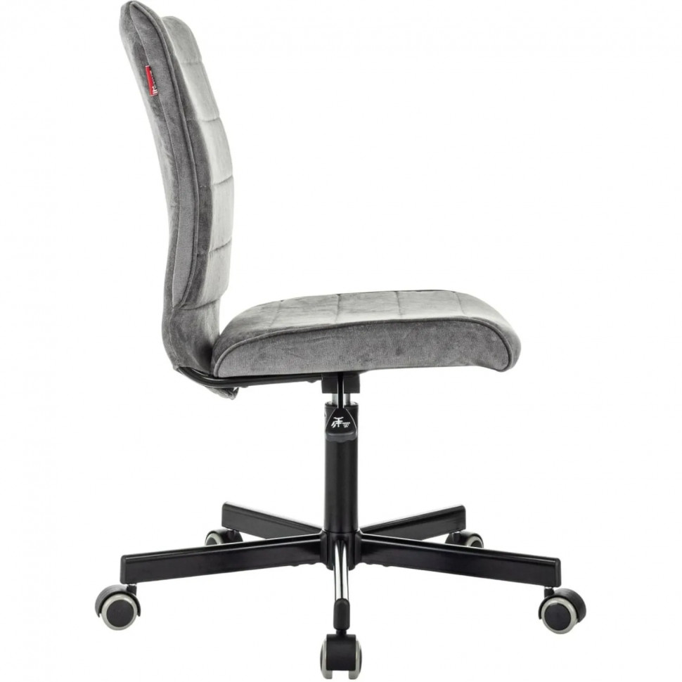 Кресло VB_EChair 303 серый Light-19 крестов. металл черный