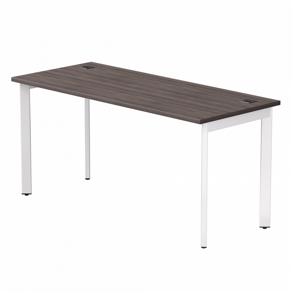 Стол прямой Everprof EVO (ЭВО) на металлокаркасе 1580х670х755 мм опоры 45гр Дуб Пасадена/Белый