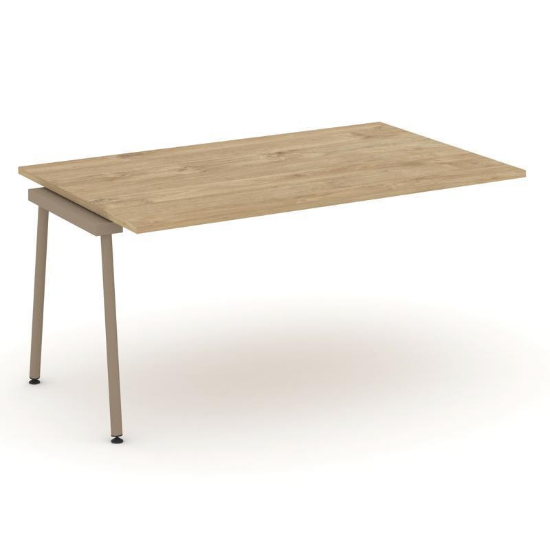 Estetica Проходной наборный элемент перег. стола ES.NPRG-1.4-K Тиквуд Светлый/Металл Латте 1580*980*