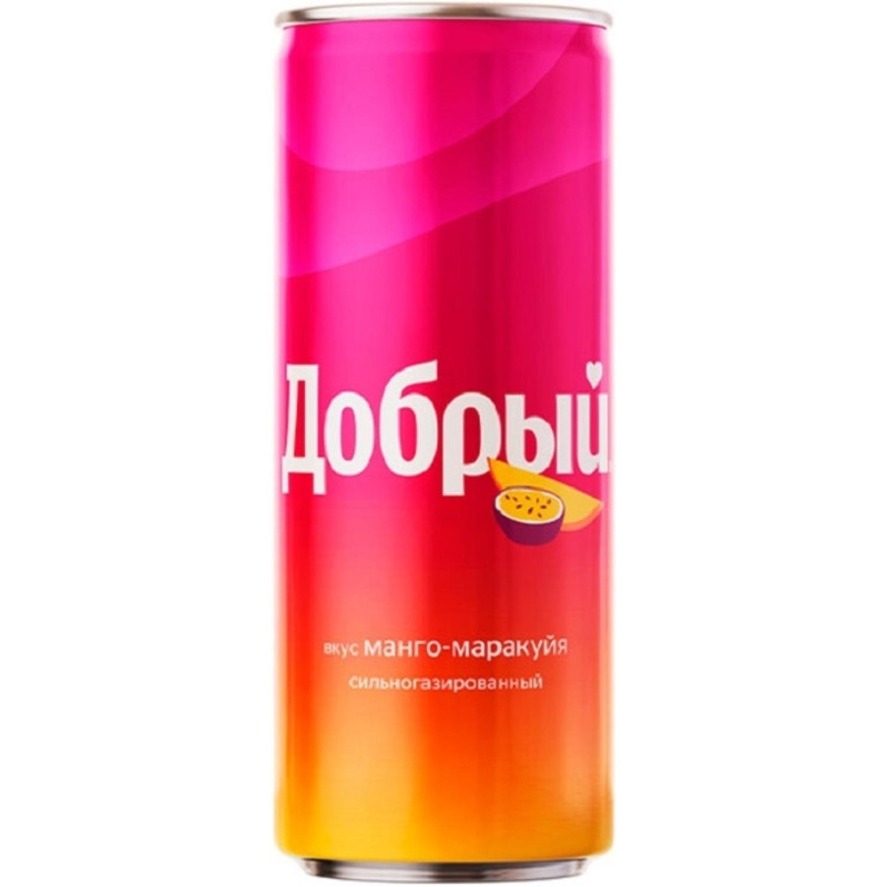 Напиток Добрый Манго-Маракуя газ. 0,33л ж/б