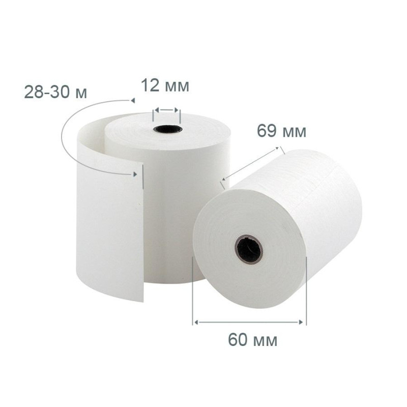 Ролики для касс из офсета 69мм(диам.60,вт.12) 10шт./уп. 7уп/кор