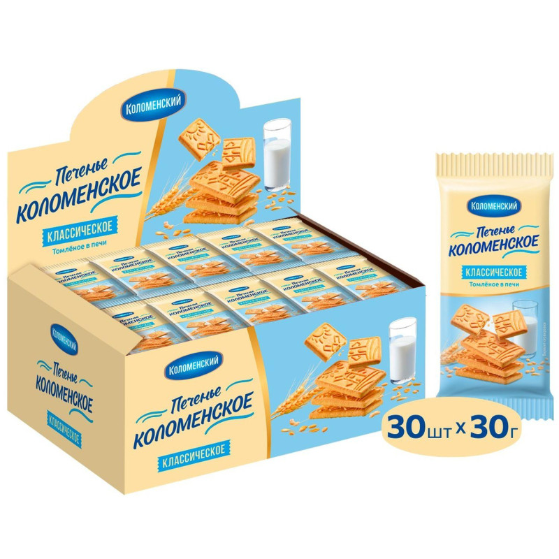 Печенье Коломенское классическое шоу/бокс, 30гх30/уп, 1516 