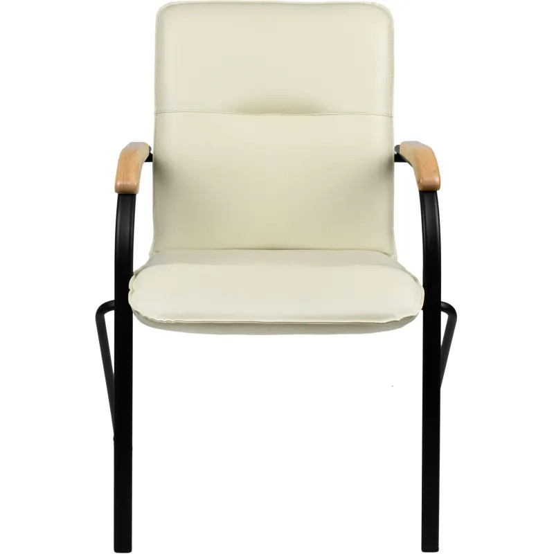 Конференц-кресло 0MX_UA_EChair SAMBA Black к/з беж./бук (V-18 1.007)