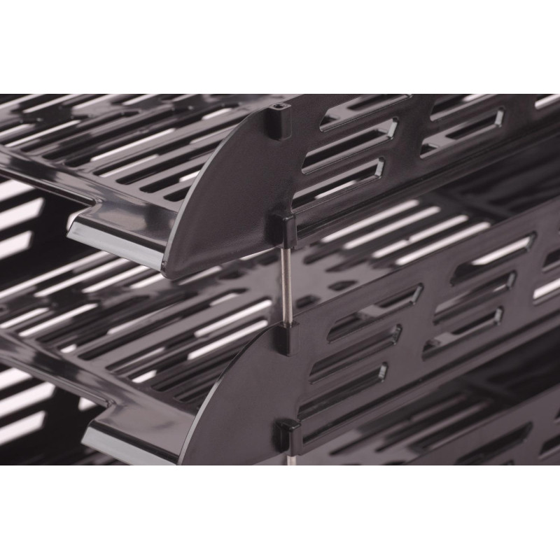 Лоток горизонтальный для бумаг Attache 2шт/на на металл стержнях черный Лоток горизонтальный для бумаг Attache 2шт/на на металл стержнях черный