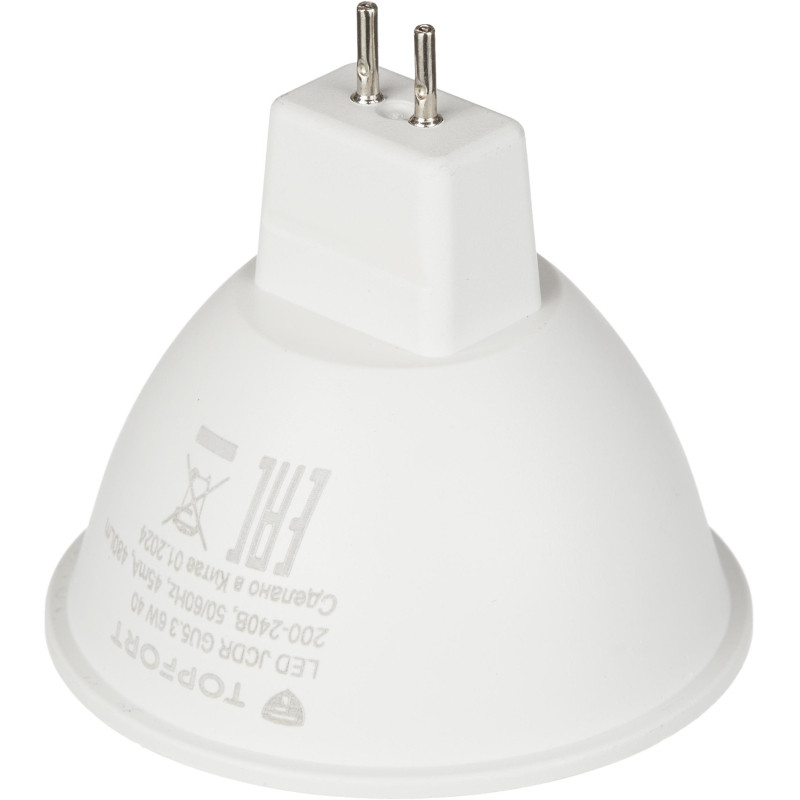 Лампа светодиодная Topfort GU5.3 220V 6W 4000K