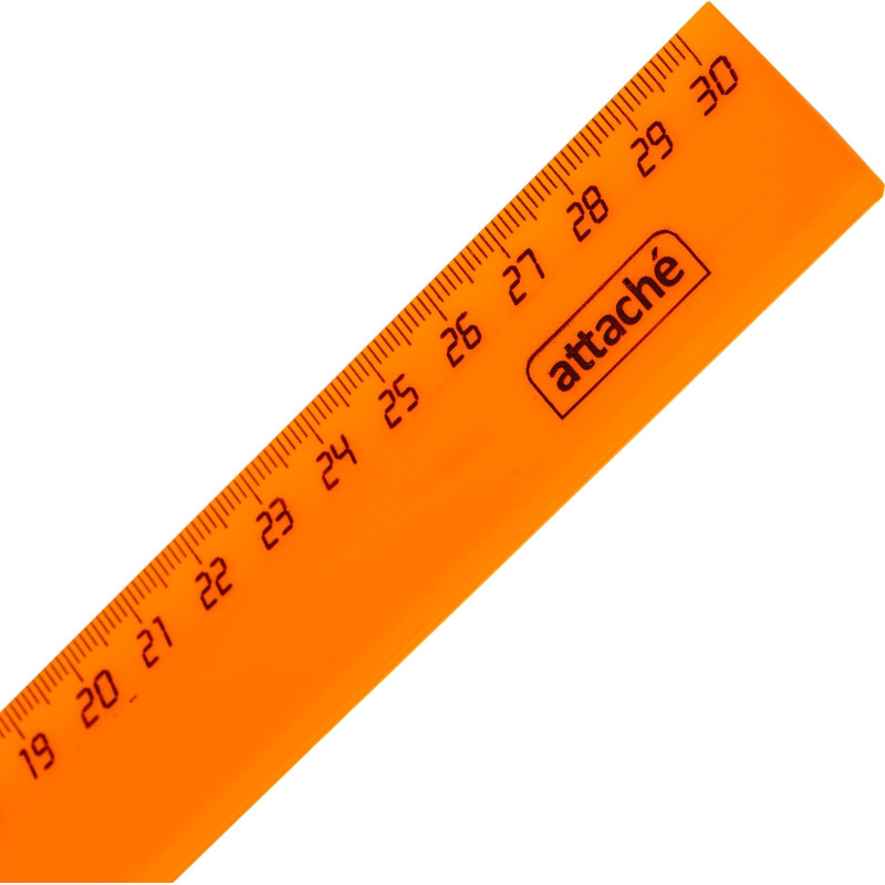 Линейка 30см Attache Economy 2 шт/уп цвет в ассортименте