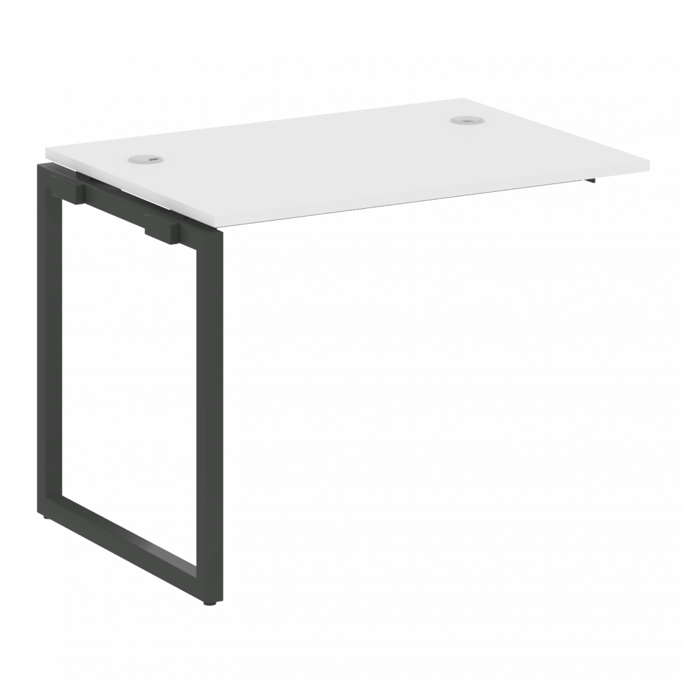 Metal System Quattro Проходной элемент рабочей станции на О-образном м/к 40БО.ПРС-СП-1.1 Белый/Метал