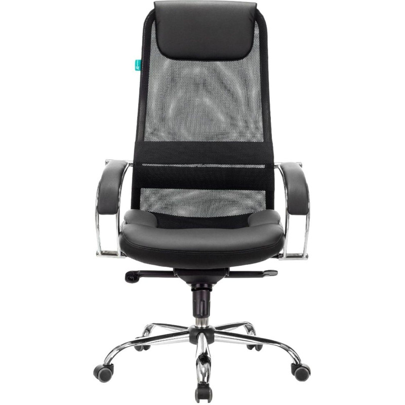 Кресло 0MX_VB_Бюрократ CH-609SL чер. TW-01 TW-11 экокожа/сетка крест.металл