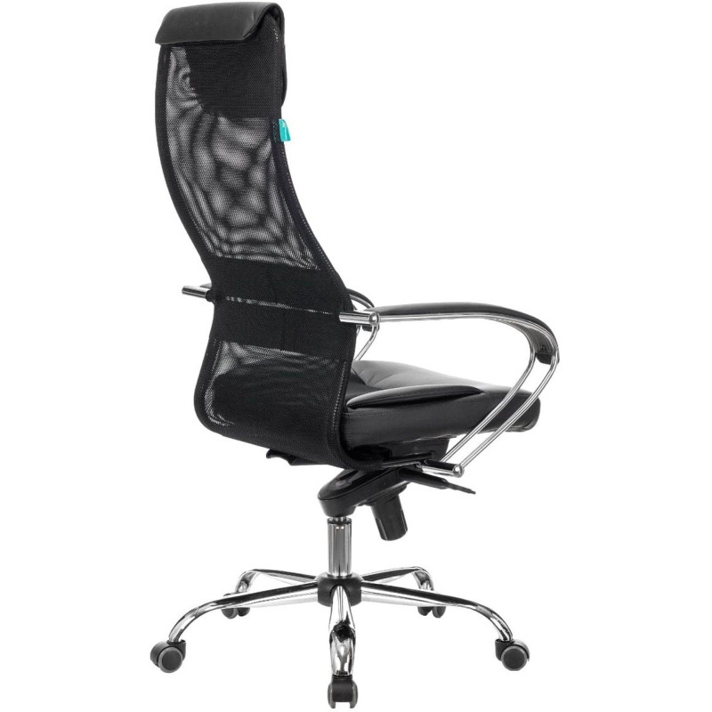 Кресло 0MX_VB_Бюрократ CH-609SL чер. TW-01 TW-11 экокожа/сетка крест.металл