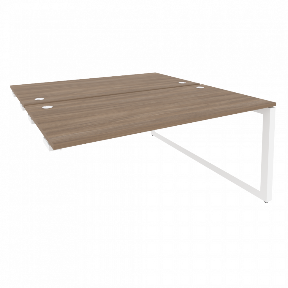 Onix Стол-приставка двойной на О-образном м/к к опорым элем. O.MO-D.SPR-4.8 Дуб Аризона/Металл Белый Onix Стол-приставка двойной на О-образном м/к к опорым элем. O.MO-D.SPR-4.8 Дуб Аризона/Металл Белый