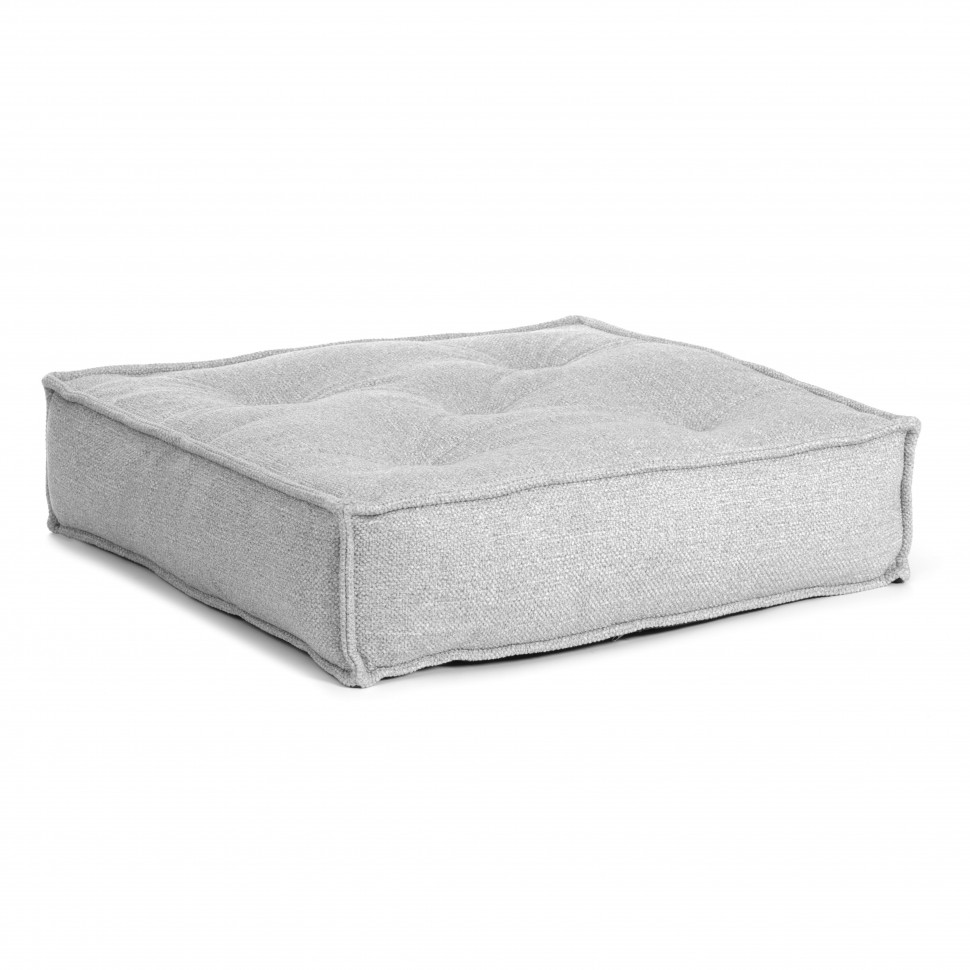 Модуль мягкий  Miracle велюр/букле, VT shape silver, 80x80x24 см