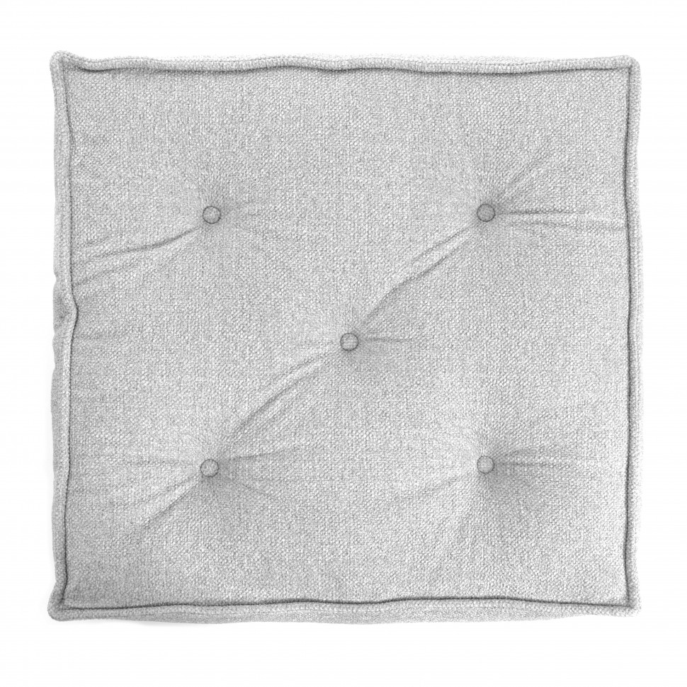 Модуль мягкий  Miracle велюр/букле, VT shape silver, 80x80x24 см