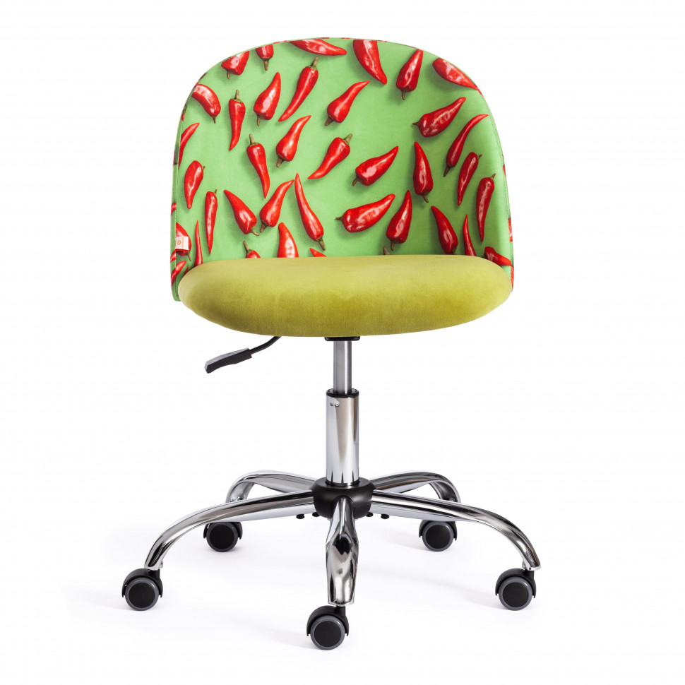 Кресло MELODY ткань/флок, олива, Botanica 03 pepper/23