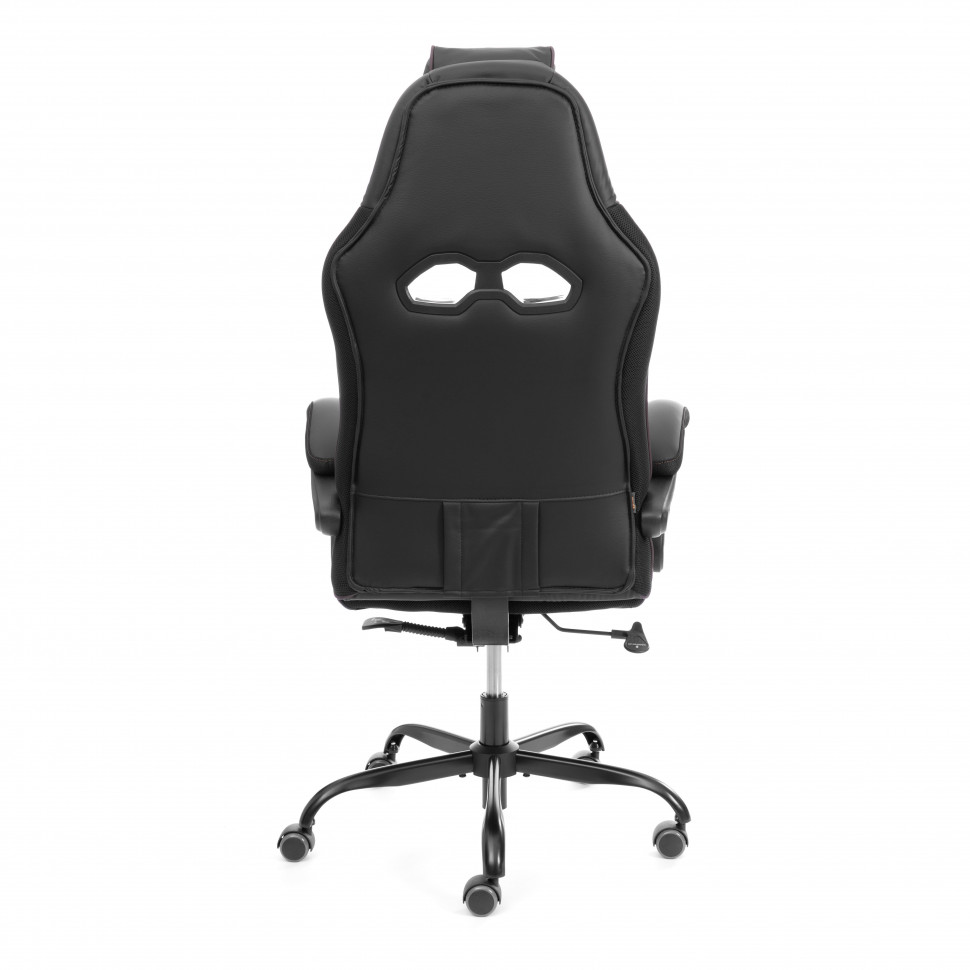 Кресло Arena metalBL кож/зам, черный/черный карбон, 36-6/карбон черный, 135x68x69 см