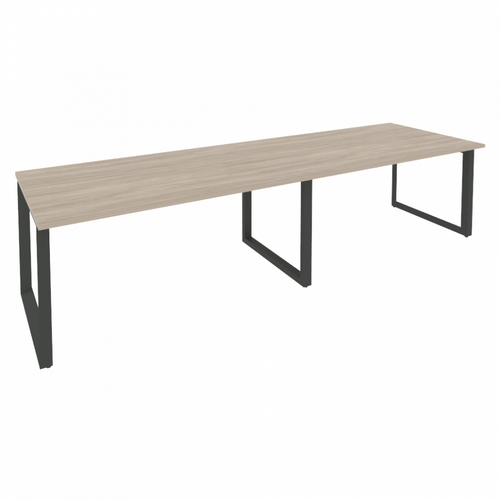 Onix Стол переговорный O.MO-PRG-2.4 Дуб Аттик/Металл Антрацит 3160*980*750