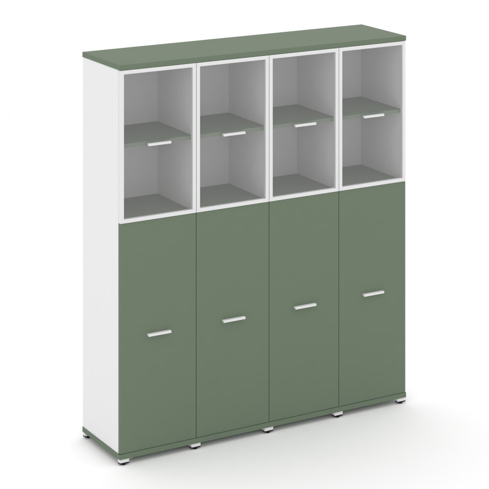 Concept Шкаф 4 узкие секции, 5 ниш CN.STU-545 RPW W Кобо/Белый Бриллиант/Металл Белый/Прозрачный 166 Concept Шкаф 4 узкие секции, 5 ниш CN.STU-545 RPW W Кобо/Белый Бриллиант/Металл Белый/Прозрачный 166