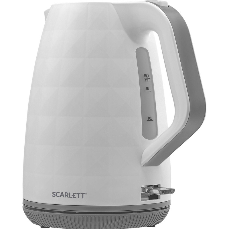 Чайник электрический SCARLETT SC-EK18P49, пластик, 2200Вт, 1.7л, белый