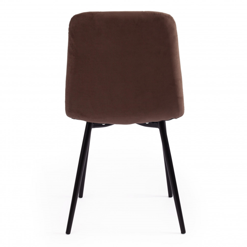 Стул CHILLY MAX / 1 шт. в упаковке Велюр/металл , 45 х 54 х 90 см , коричневый 09/черный